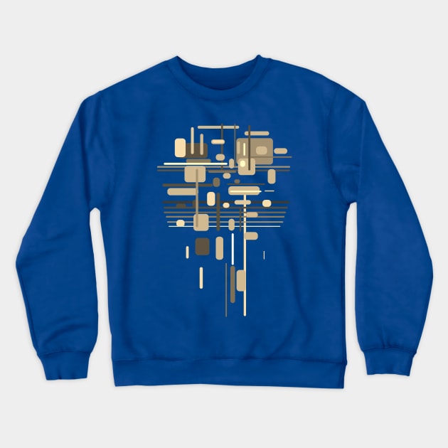 Modern 80´s Architecture Art Crewneck Sweatshirt by Nikokosmos